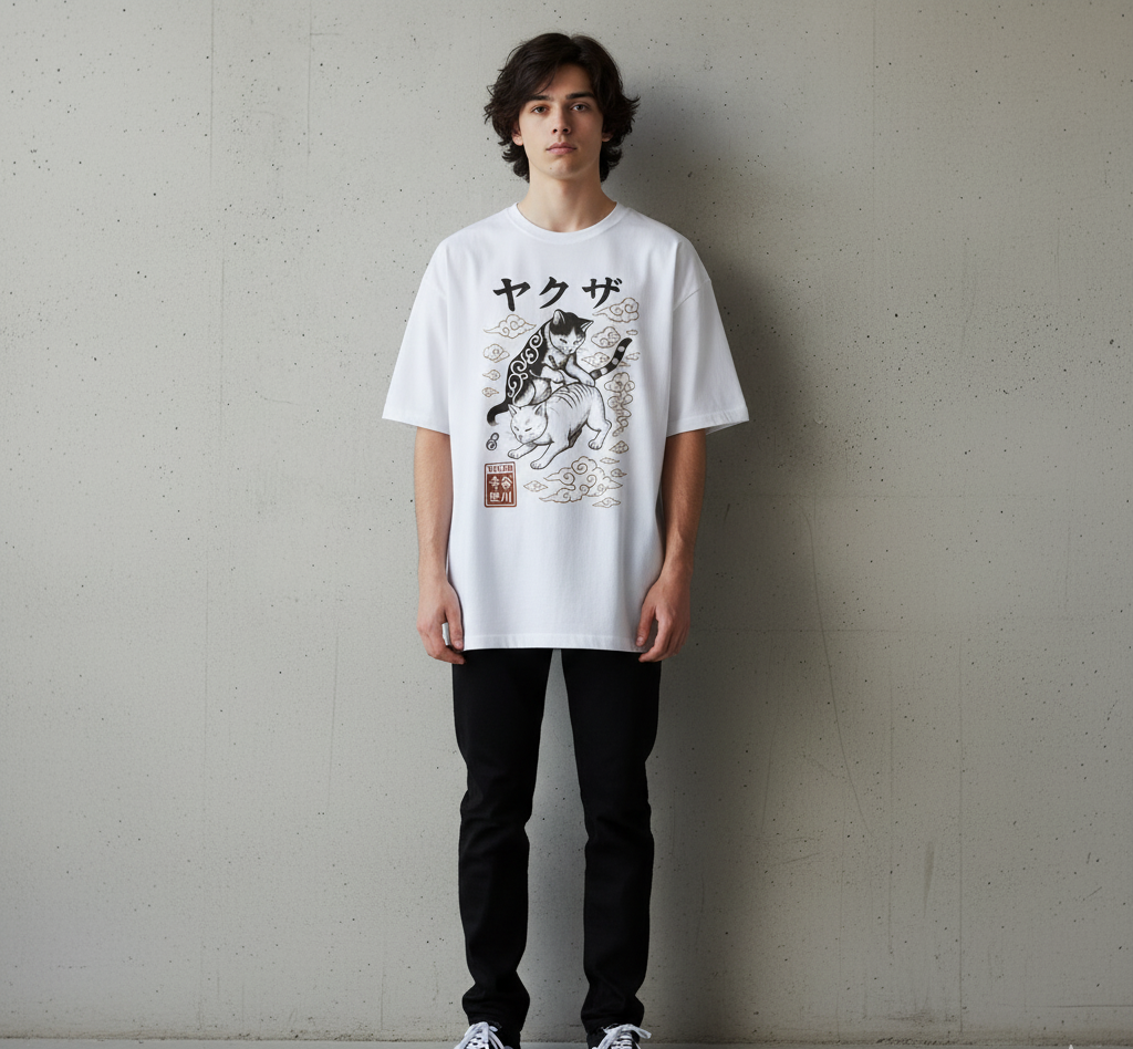 Cat - Over sized T shirts