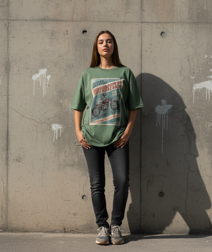 Motorcycle Oversized Tee